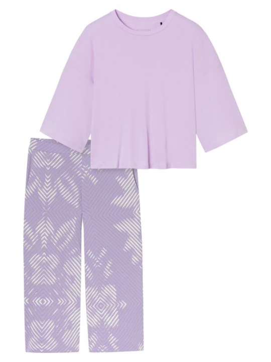 Foto van product SCHIESSER Pyjama 'Modern Nightwear' violetblauw