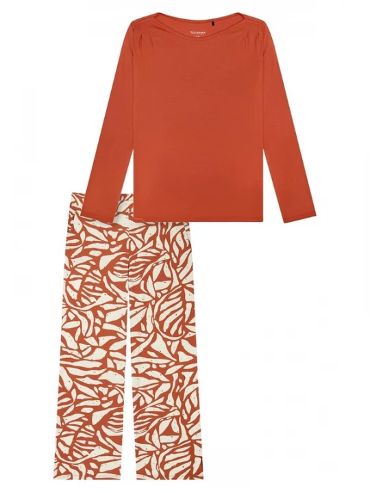 Foto van product SCHIESSER Pyjama 'Selected Premium' oranje