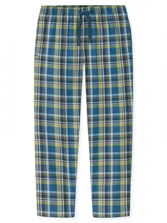 Foto van product SCHIESSER Pyjamabroek ' Mix Relax ' blauw / groen / olijfgroen