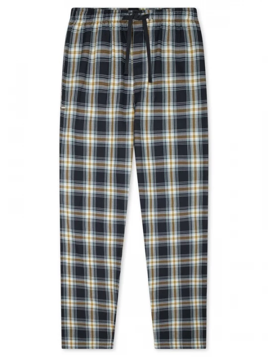 Foto van product SCHIESSER Pyjamabroek ' Mix Relax ' donkerblauw / curry / grijs gemêleerd