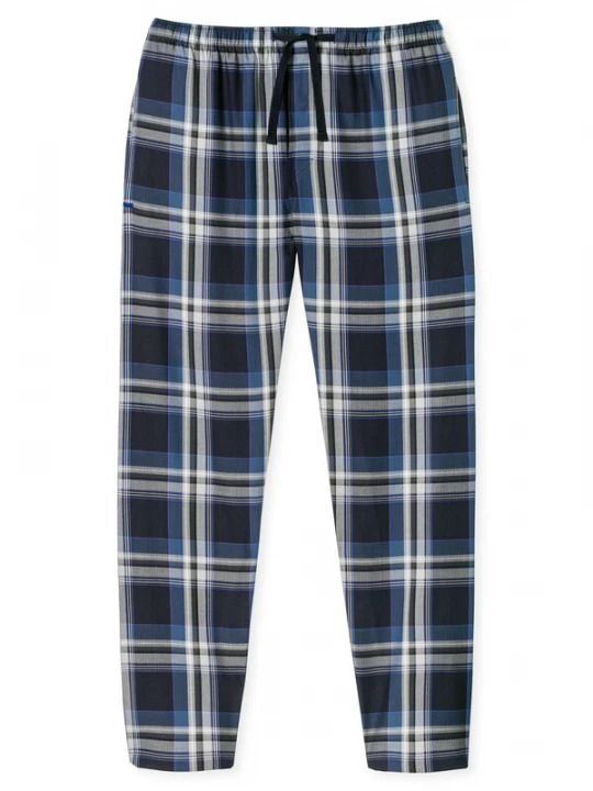 Foto van product SCHIESSER Pyjamabroek 'Mix+Relax' donkerblauw / wit