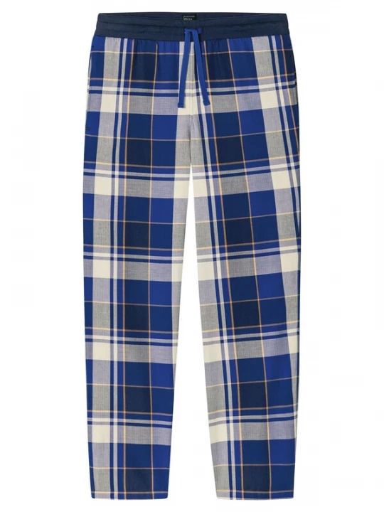Foto van product SCHIESSER Pyjamabroek 'Mix Relax ' lichtbeige / royal blue / koningsblauw / donkerblauw