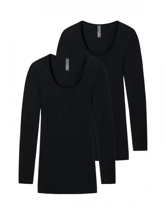 Foto van product SCHIESSER Shirt 'Luxury ' zwart