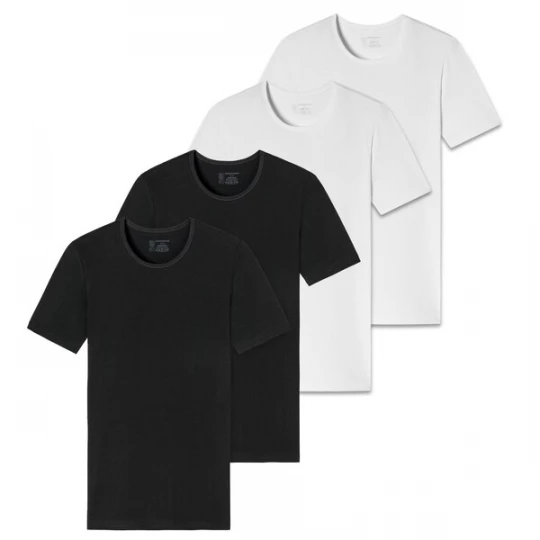 Foto van product SCHIESSER Shirt zwart / wit