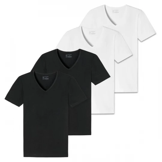 Foto van product SCHIESSER Shirt zwart / wit