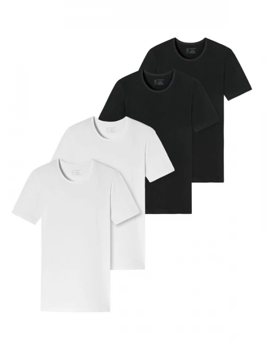 Foto van product SCHIESSER Shirt zwart / wit