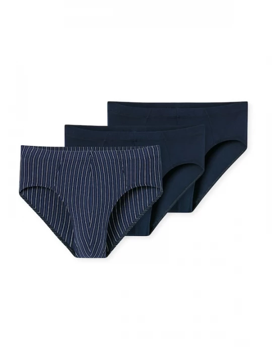 Foto van product SCHIESSER Slip '95 / 5' blauw / donkerblauw / wit