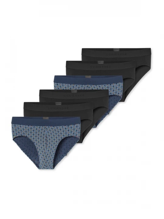 Foto van product SCHIESSER Slip ' 95 / 5 ' blauw / zwart