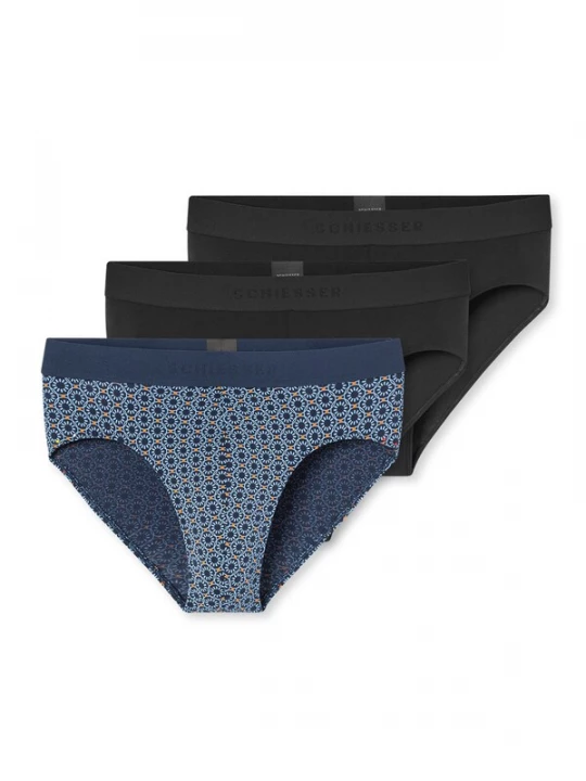 Foto van product SCHIESSER Slip '95 / 5' blauw / zwart