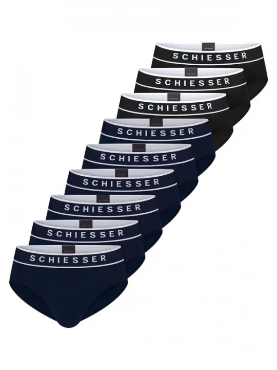 Foto van product SCHIESSER Slip '95 / 5 Cotton' blauw gemêleerd