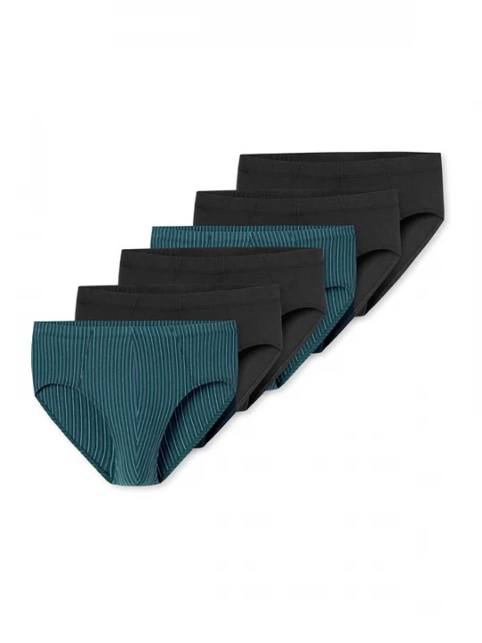 Foto van product SCHIESSER Slip ' 95 / 5 ' donkerblauw / groen / petrol