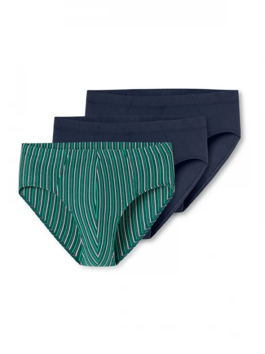 Foto van product SCHIESSER Slip ' 95 / 5 Essentials ' nachtblauw / jade groen