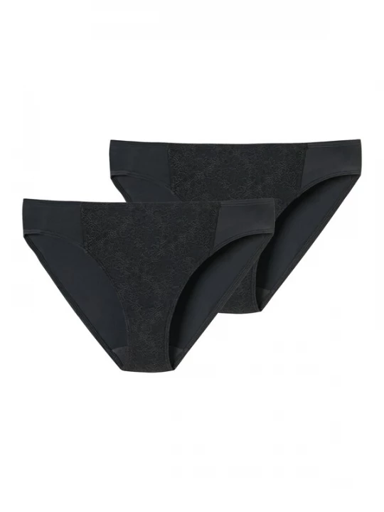 Foto van product SCHIESSER Slip ' Air blickdichte Spitze ' zwart
