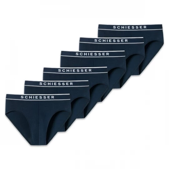 Foto van product SCHIESSER Slip blauw / wit