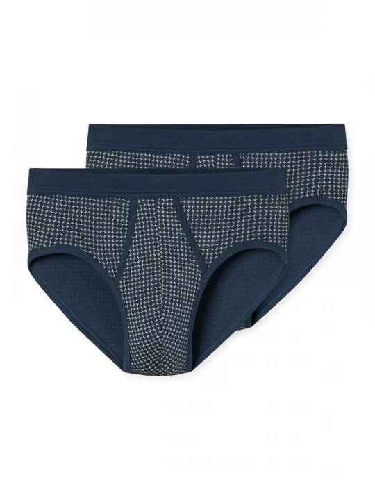 Foto van product SCHIESSER Slip ' Classic Daywear ' blauw / donkerblauw