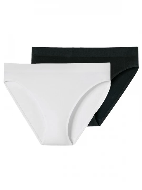 Foto van product SCHIESSER Slip 'Classic Seamless' zwart / wit