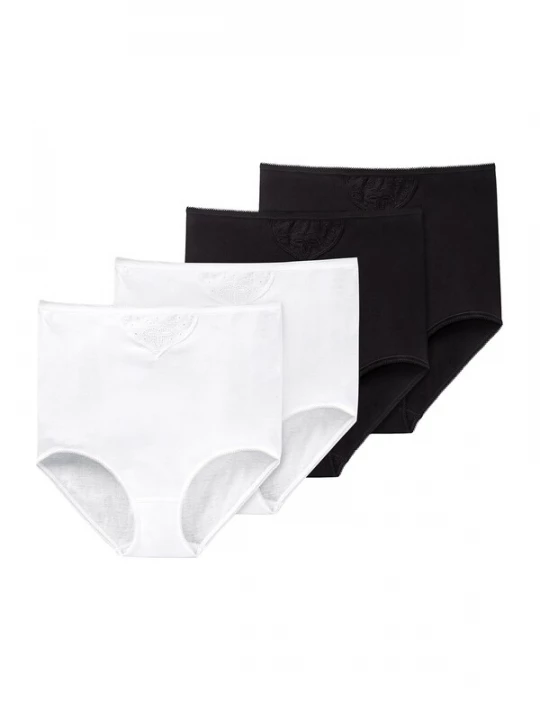 Foto van product SCHIESSER Slip ' Cotton Essentials ' zwart / wit