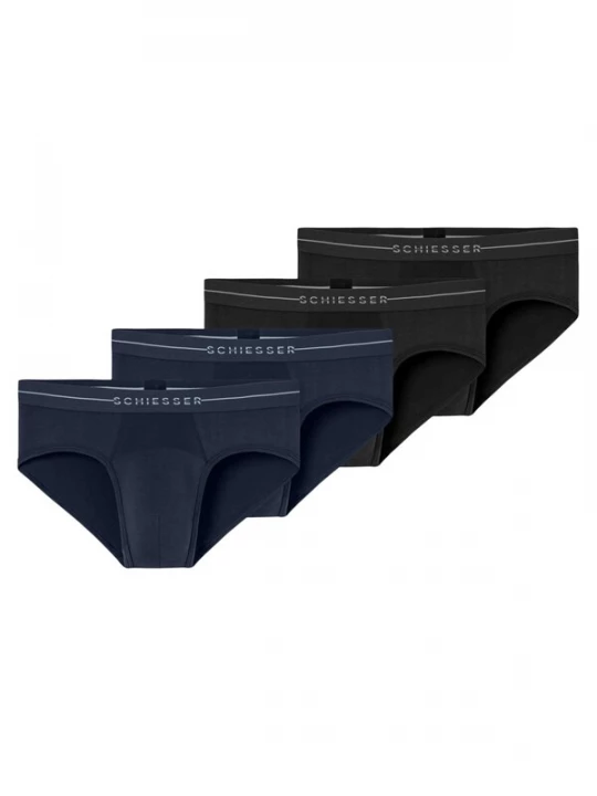Foto van product SCHIESSER Slip 'Cotton Flex' zwart gemêleerd