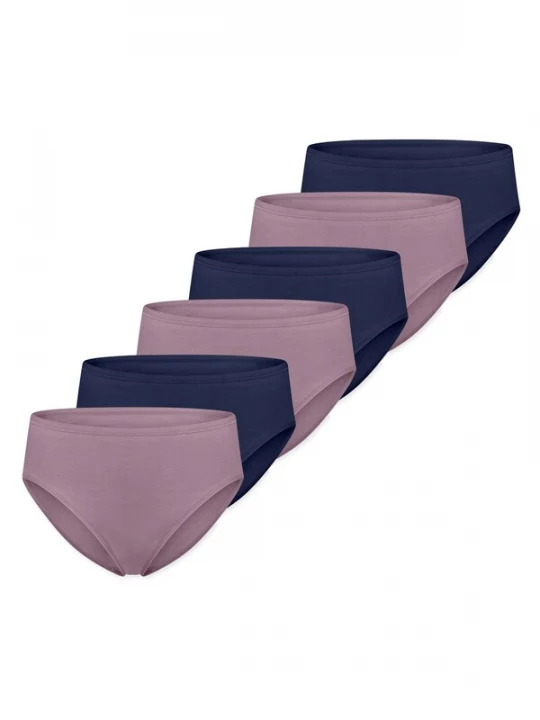 Foto van product SCHIESSER Slip 'Essential' donkerblauw / mauve