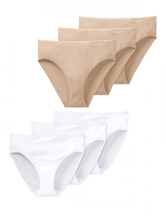 Foto van product SCHIESSER Slip 'Essentials' beige / wit