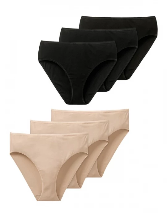 Foto van product SCHIESSER Slip 'Essentials' beige / zwart