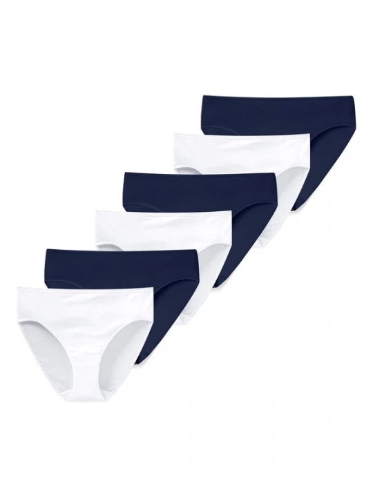 Foto van product SCHIESSER Slip 'Essentials' donkerblauw / wit