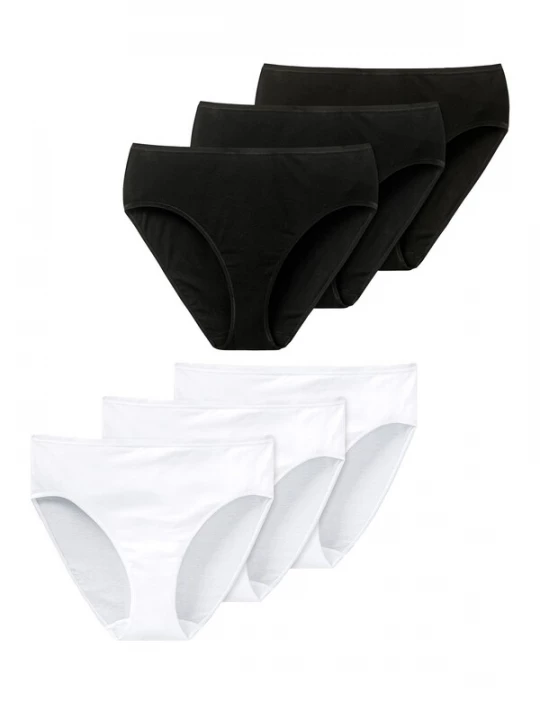 Foto van product SCHIESSER Slip 'Essentials' zwart / wit