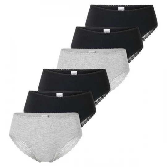 Foto van product SCHIESSER Slip grijs gemêleerd / zwart