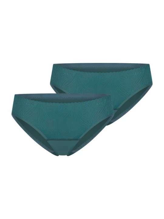 Foto van product SCHIESSER Slip ' Invisible Soft Lace ' groen / petrol