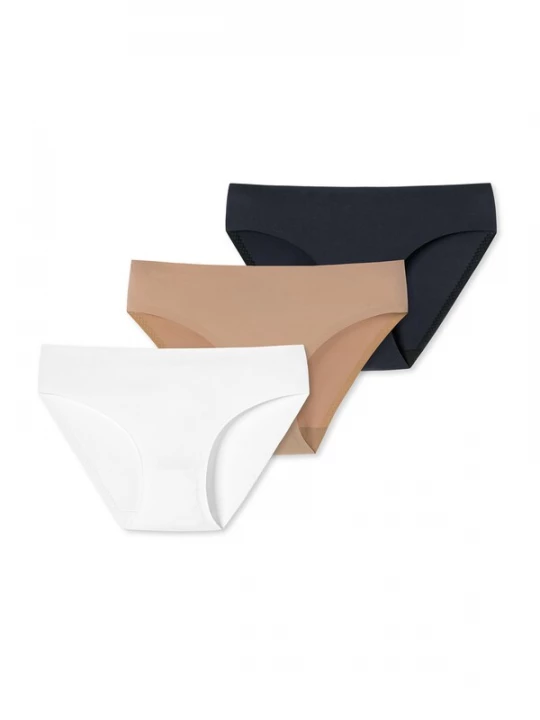 Foto van product SCHIESSER Slip ' Invisible Soft ' nude / zwart / wit