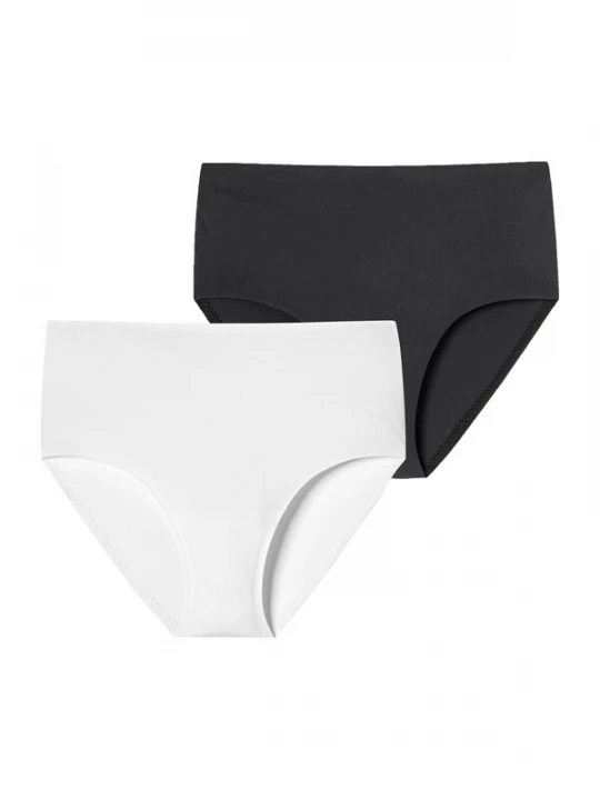 Foto van product SCHIESSER Slip 'Invisible Soft' zwart / wit