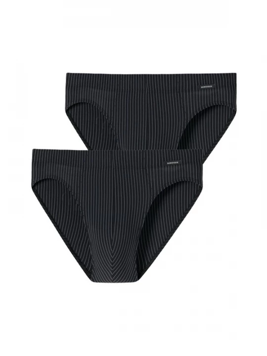 Foto van product SCHIESSER Slip lichtgrijs / zwart