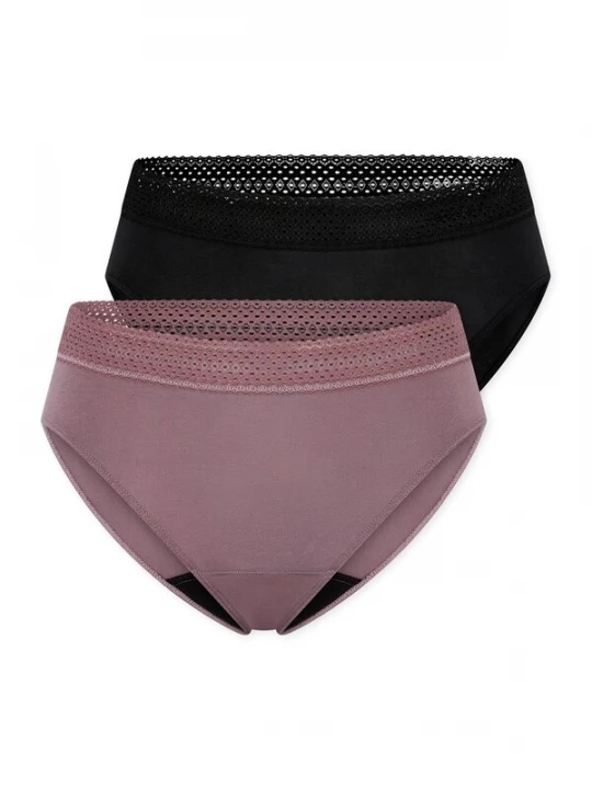 Foto van product SCHIESSER Slip lila / zwart