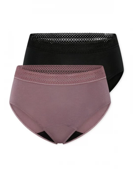 Foto van product SCHIESSER Slip lila / zwart