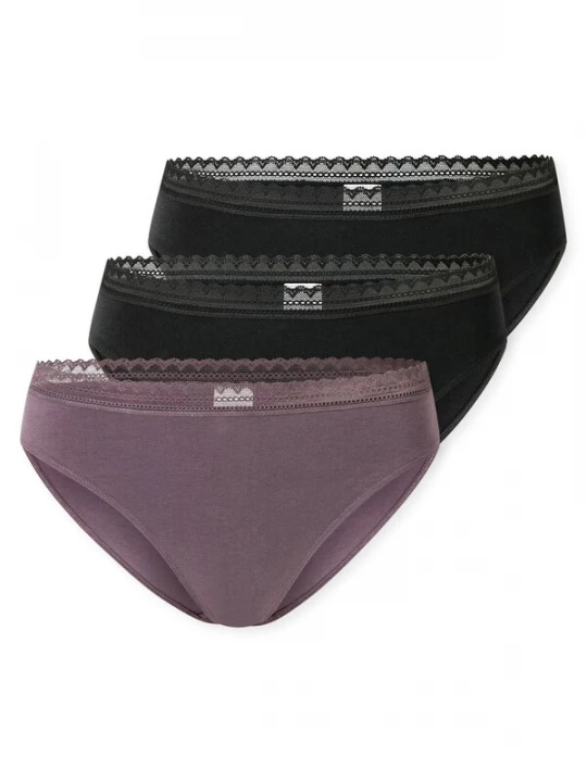 Foto van product SCHIESSER Slip lila / zwart