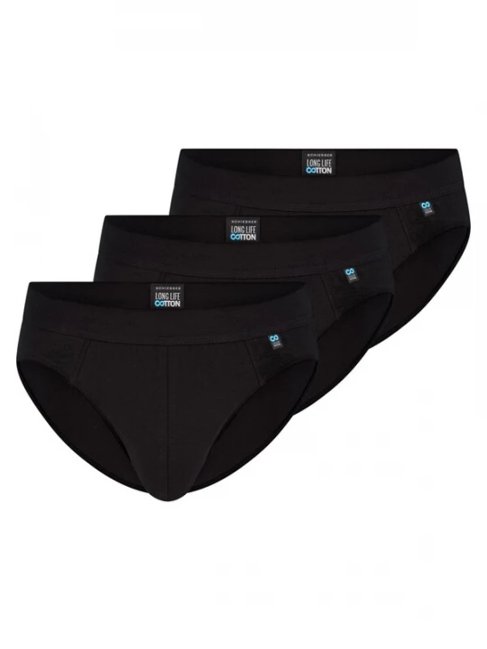 Foto van product SCHIESSER Slip 'Long Life Cotton' zwart