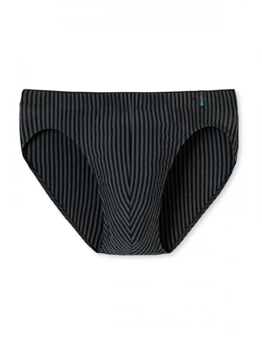 Foto van product SCHIESSER Slip 'Long Life Soft' zwart / wit