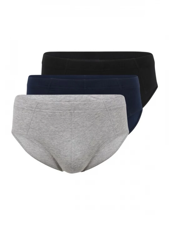 Foto van product SCHIESSER Slip marine / lichtgrijs / zwart