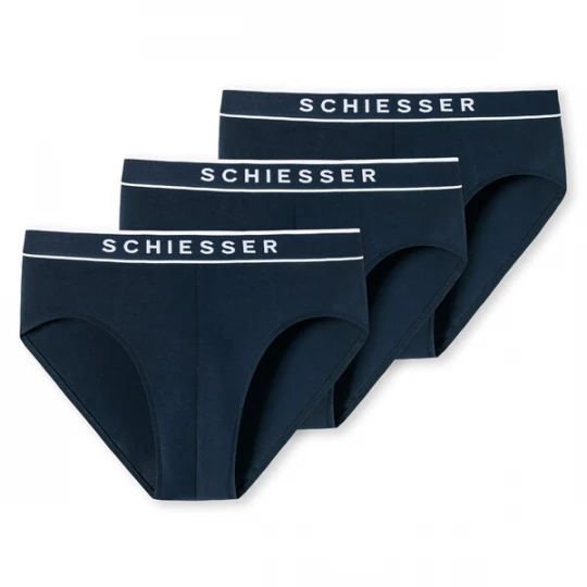 Foto van product SCHIESSER Slip marine / wit