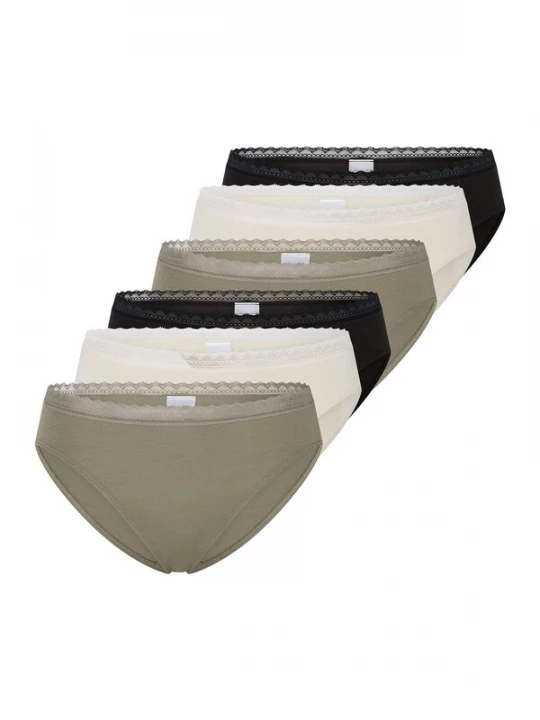 Foto van product SCHIESSER Slip ' Modern ' crème / jade groen / zwart