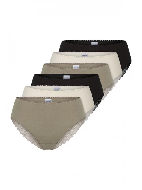 Foto van product SCHIESSER Slip ' Modern ' crème / jade groen / zwart