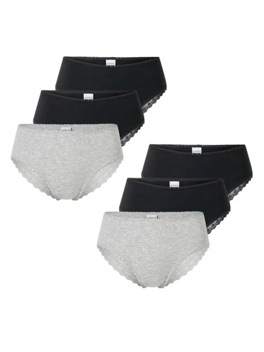Foto van product SCHIESSER Slip ' Modern Multipacks ' grijs gemêleerd / zwart