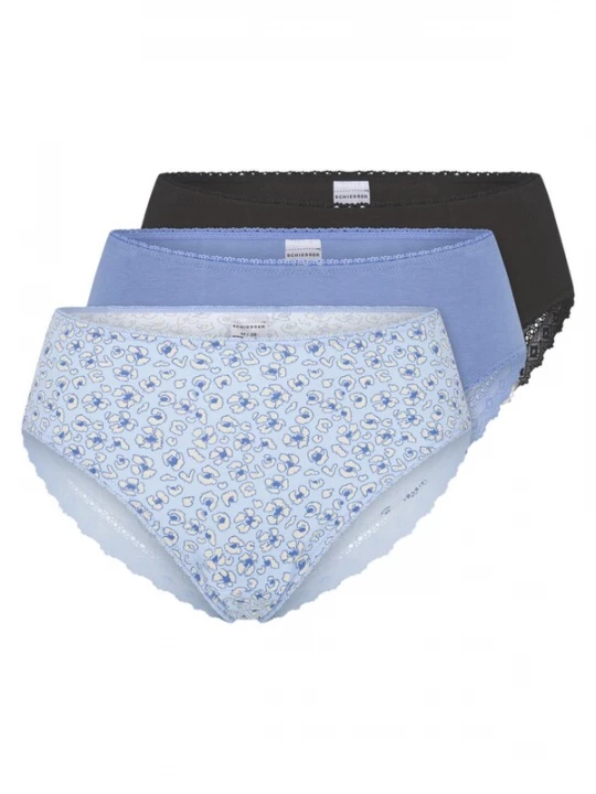 Foto van product SCHIESSER Slip 'Modern Multipacks' lichtblauw / zwart