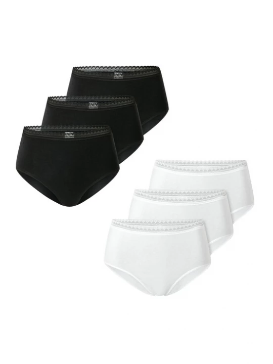 Foto van product SCHIESSER Slip ' Modern Multipacks ' zwart / wit