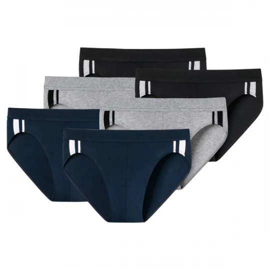 Foto van product SCHIESSER Slip navy / grijs / zwart / wit