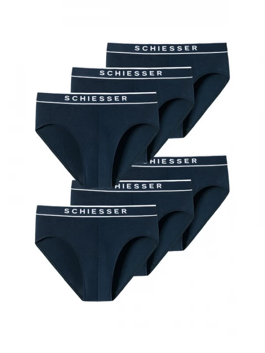 Foto van product SCHIESSER Slip navy / wit