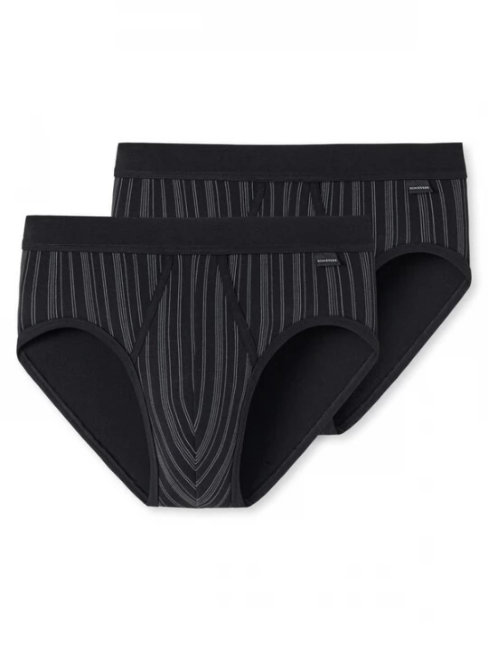 Foto van product SCHIESSER Slip ' Original Classics' zwart / wit