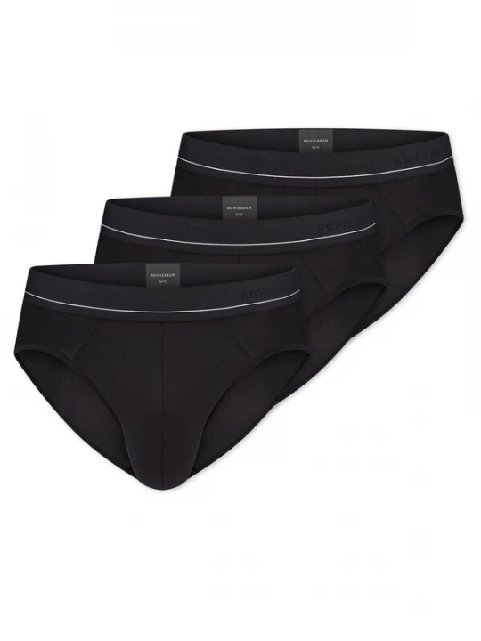 Foto van product SCHIESSER Slip 'Pure Micro' zwart