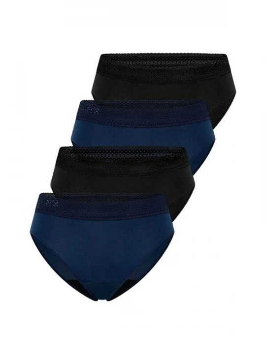 Foto van product SCHIESSER Slip ' Schiesser Care ' royal blue / koningsblauw / zwart