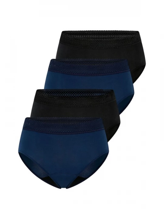 Foto van product SCHIESSER Slip ' Schiesser Care ' royal blue / koningsblauw / zwart